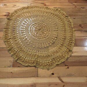Vintage Hand Crocheted Tablecloth